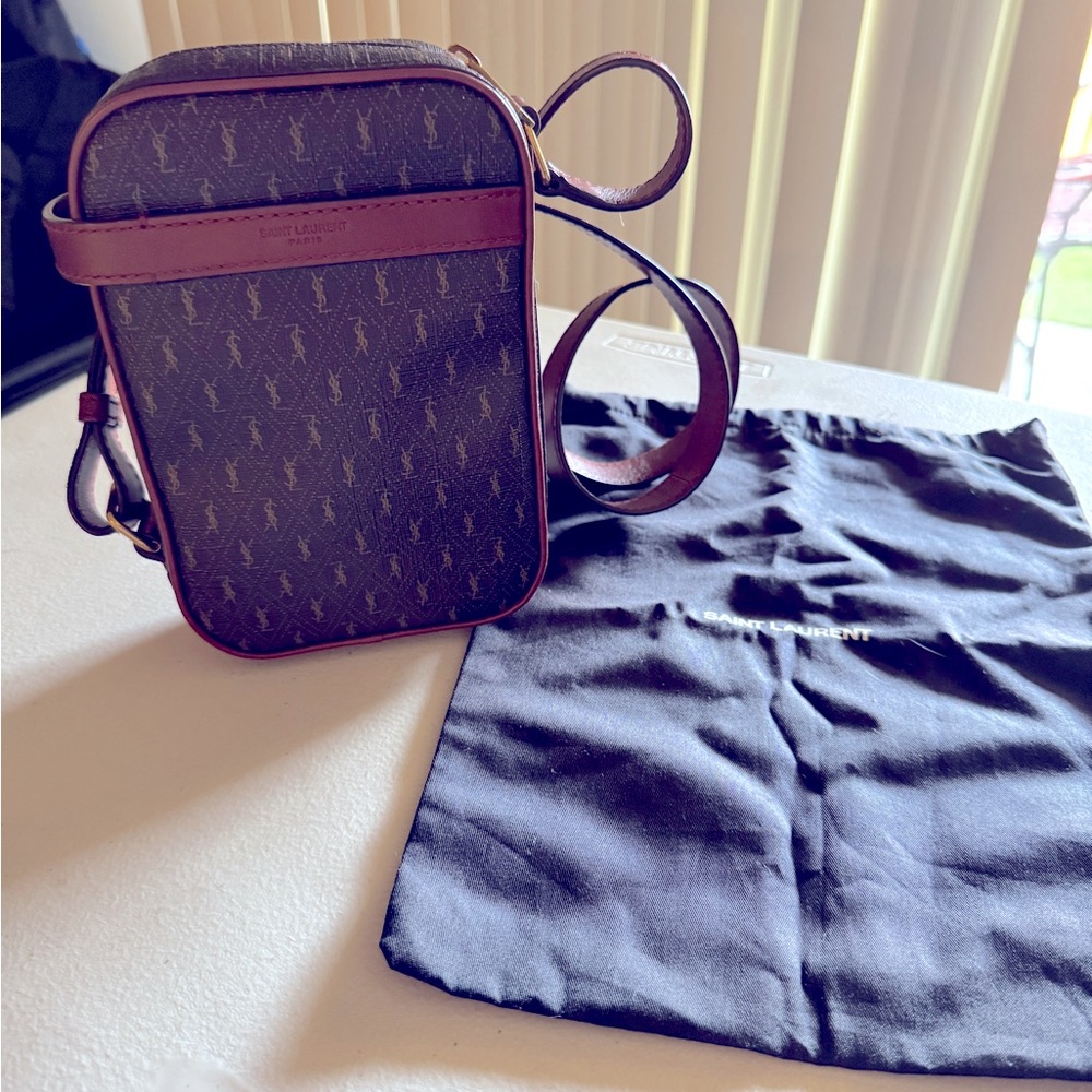 Yves Saint Laurent Brown Crossbody Bag
